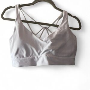 Athleta White Strappy sports bra